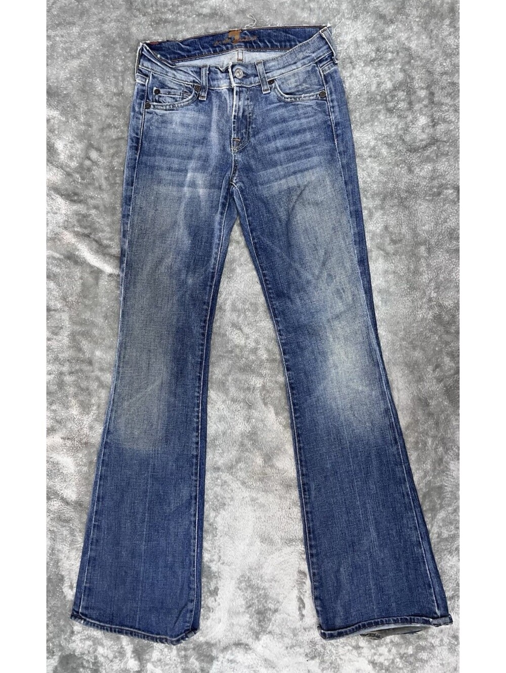 7 Seven For All Mankind Dojo Jeans 25 Wide Leg Flare Made In USA